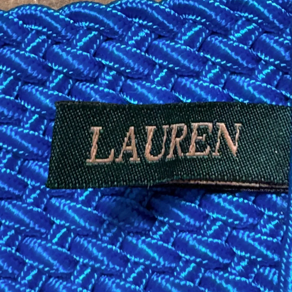 Ralph Lauren Belt Turquoise Braided D Ring Woven Preppy Casual 36